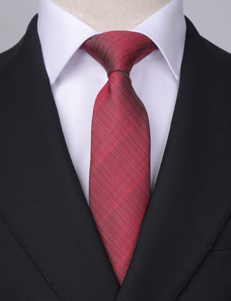 T013M00-Maroon-4 Patterned Tie