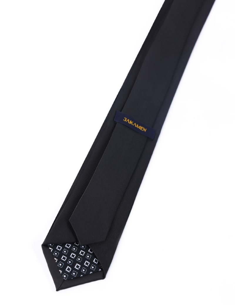 T015B00-Black-2 Striped Tie
