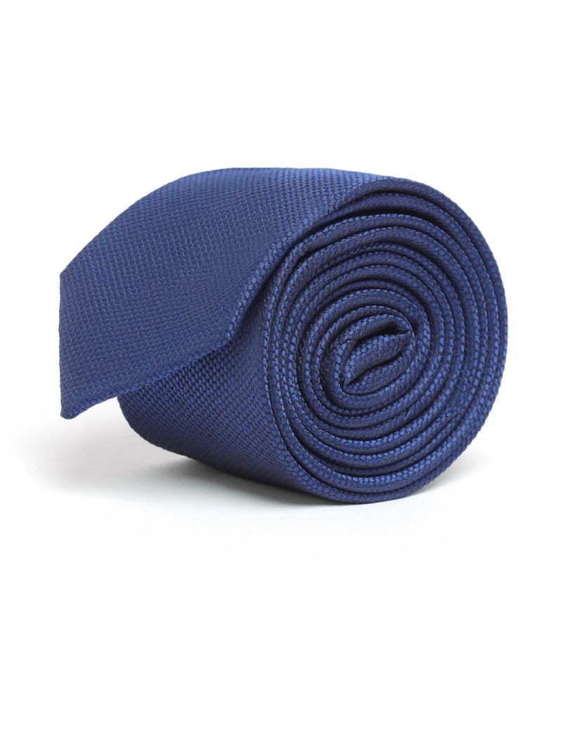 T015N00-Navy-1 Textured Tie
