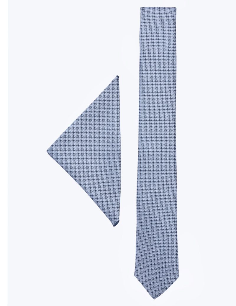 TH001G00-Grey-1 Handkerchief with black dots