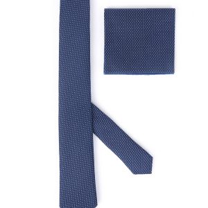 Handkerchief tie with White dots