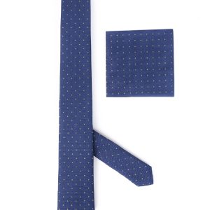 Handkerchief tie with Yellow dots
