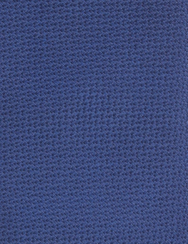 TH009N00-Navy-3 Handkerchief tie with navy pattern