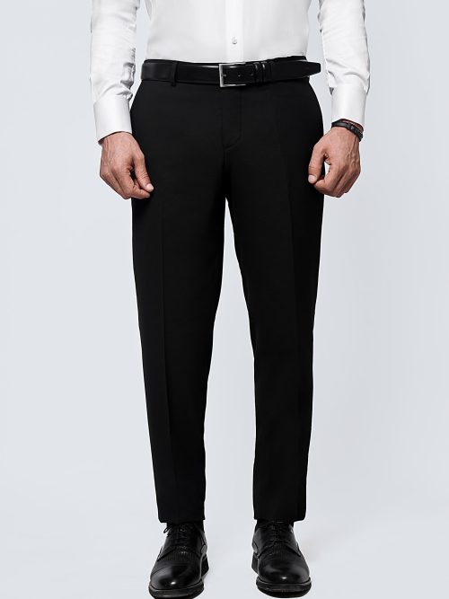 Formal Textured Pants