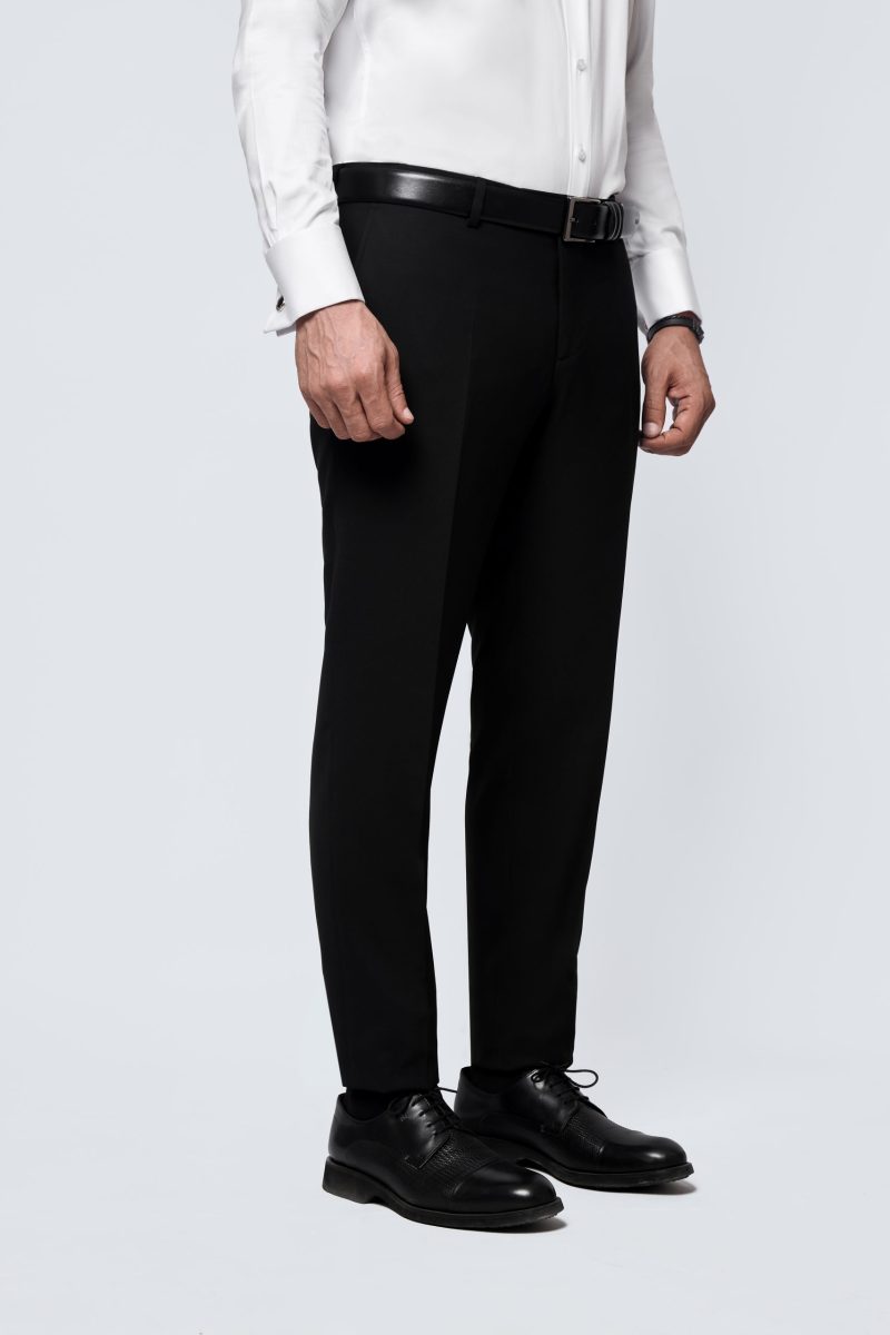 jk38SF03M014-Black-001-2 Formal Textured Pants