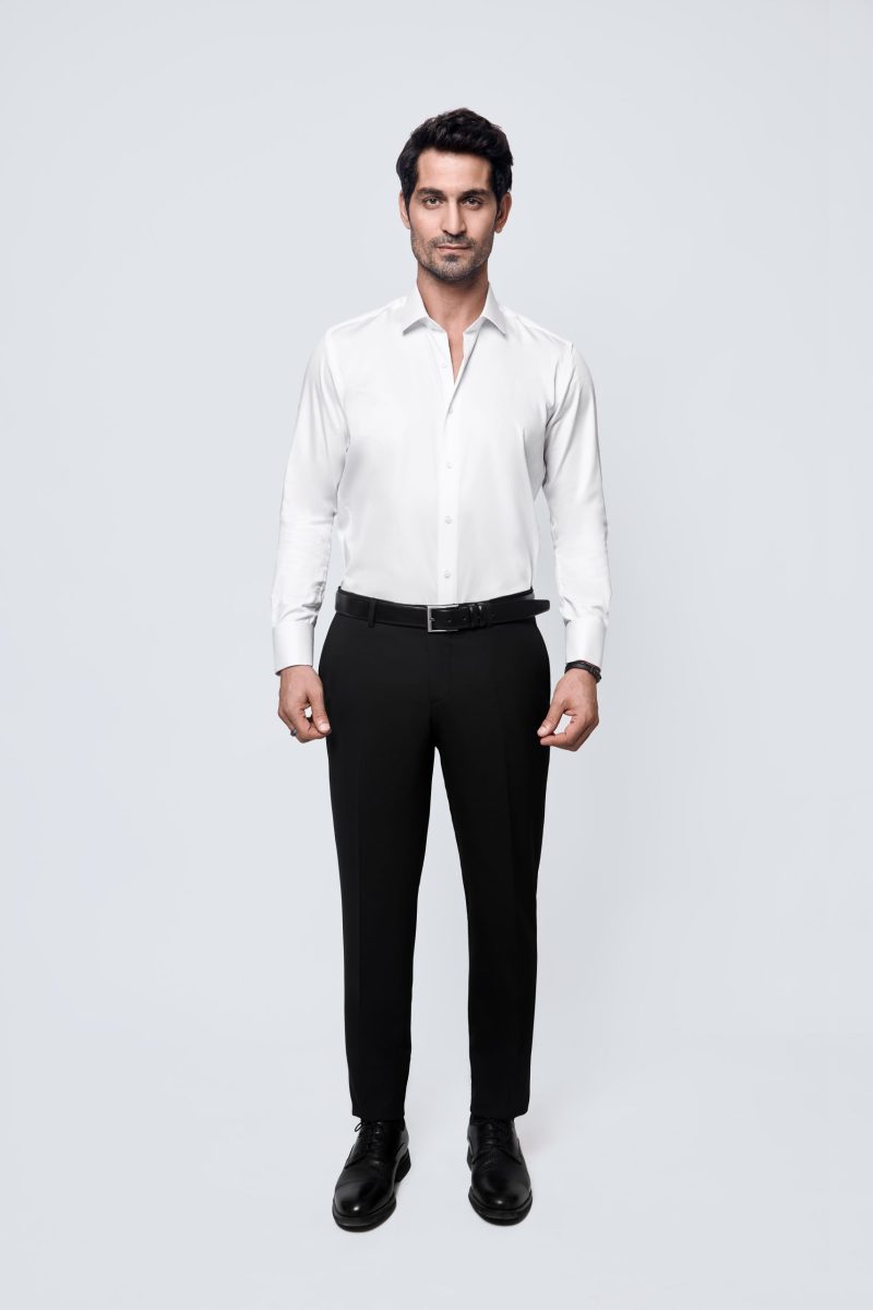jk38SF03M014-Black-001-4 Formal Textured Pants