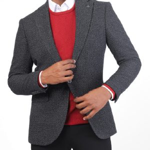 Slim-Fit Men's Wool Blazer