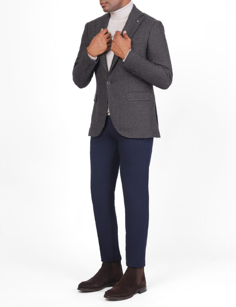 sk38sf04m006-Maroon-043-2 Slim-Fit Men's Wool Blazer