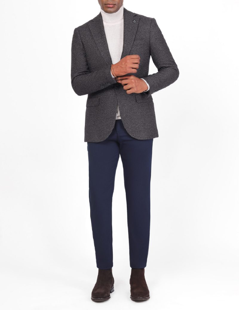 sk38sf04m006-Maroon-043-3 Slim-Fit Men's Wool Blazer