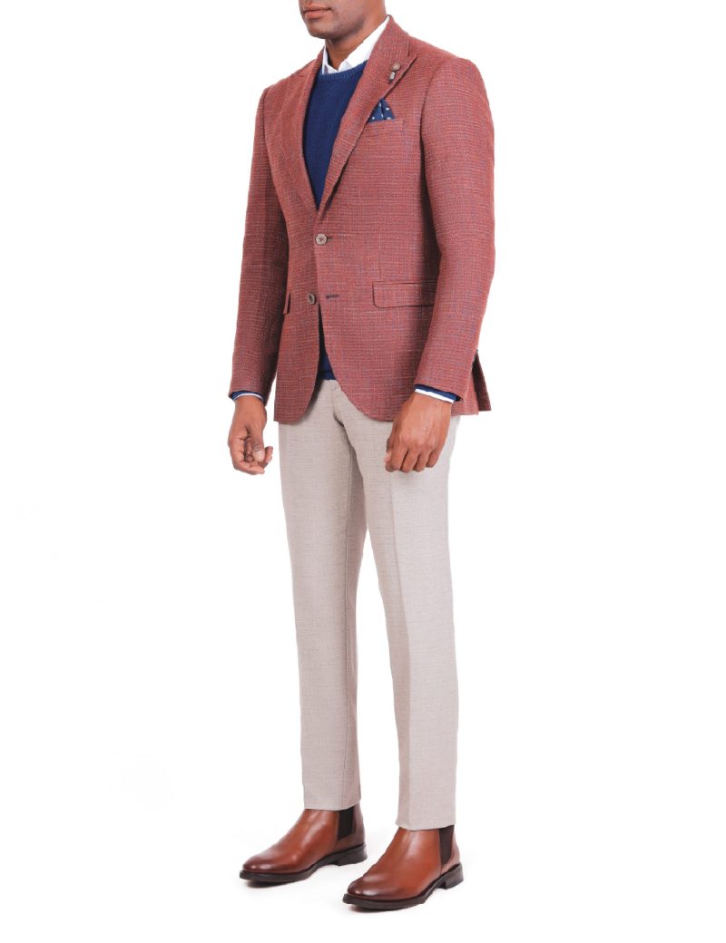 sk38sf04m008-Maroon-059-3 Men’s Classic Blazer in Wool
