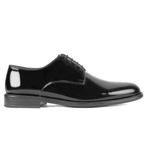 Semi-Textured Leather Derby Shoes