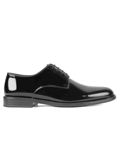 Semi-Textured Leather Derby Shoes