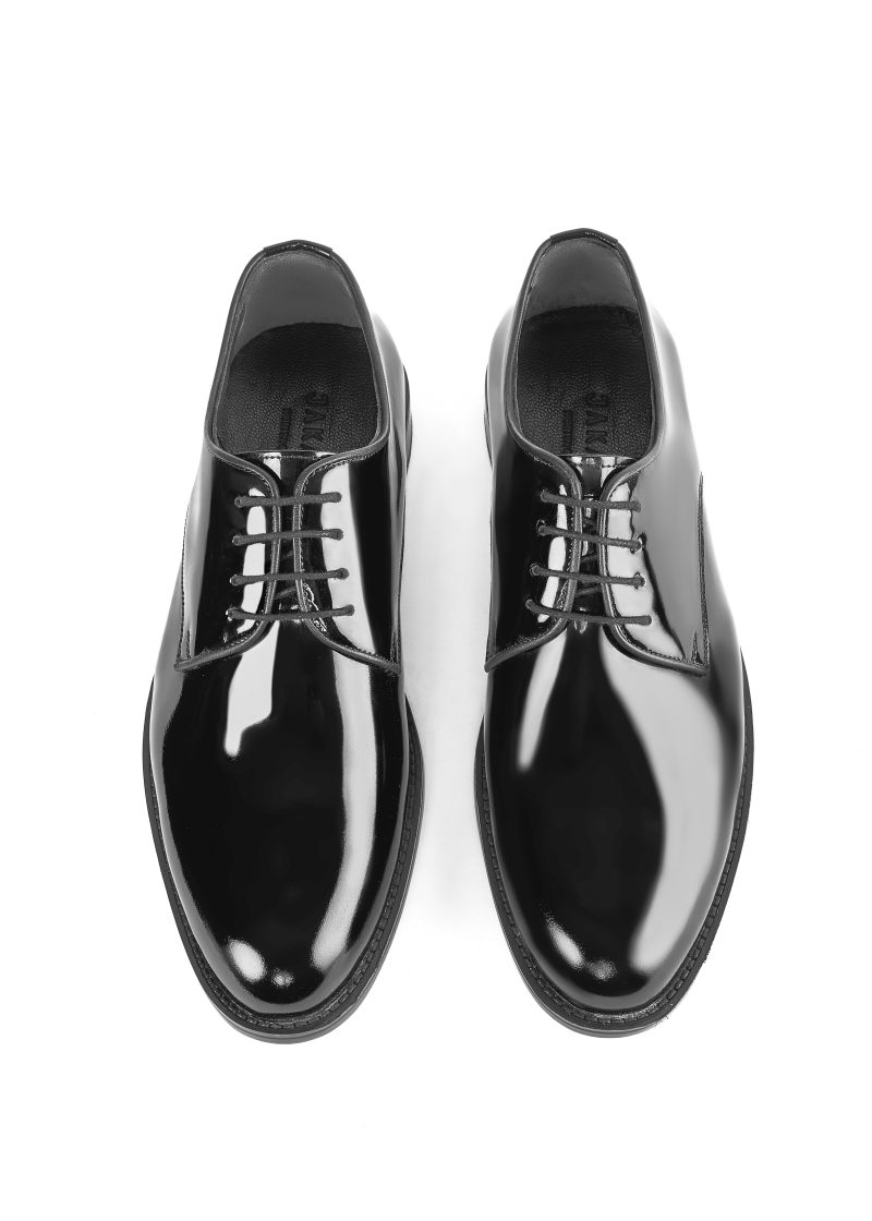 Semi-Textured Leather Derby Shoes