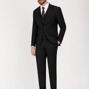 Three-Piece Wool Vest Suit