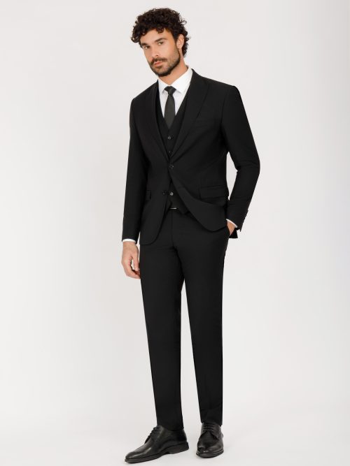 Three-Piece Wool Vest Suit