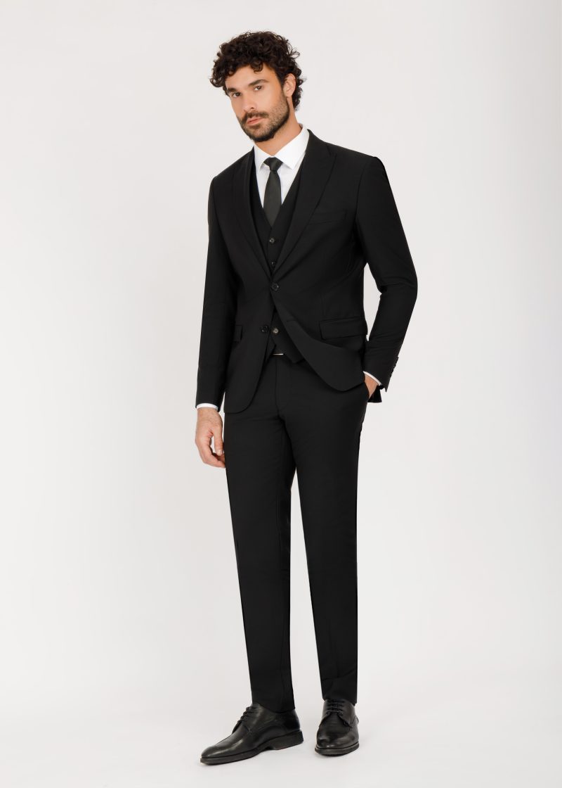 Three-Piece Wool Vest Suit