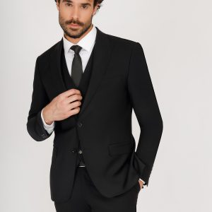 Three-Piece Wool Vest Suit