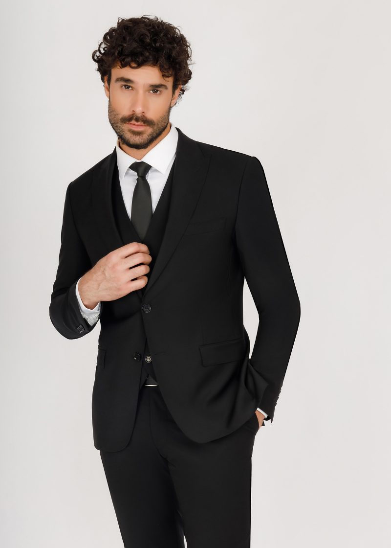 Three-Piece Wool Vest Suit