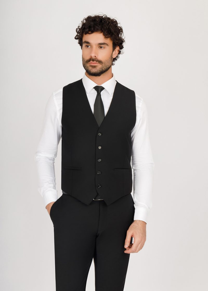 Three-Piece Wool Vest Suit