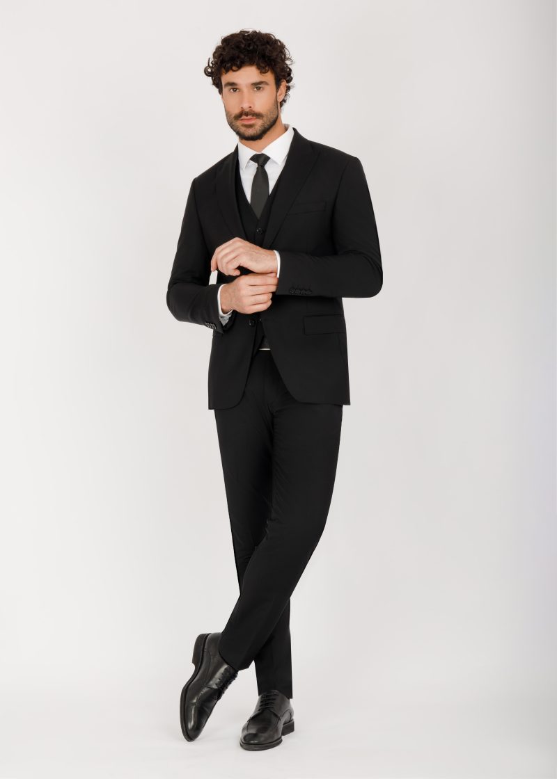 Three-Piece Wool Vest Suit