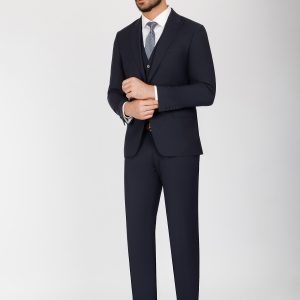 Three-Piece Wool Vest Suit