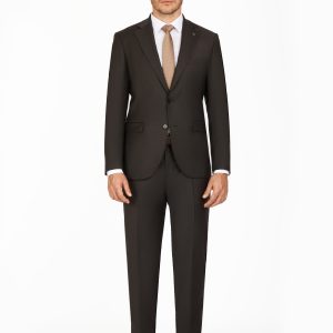 Notch Lapel Slim Fit Wool Suit