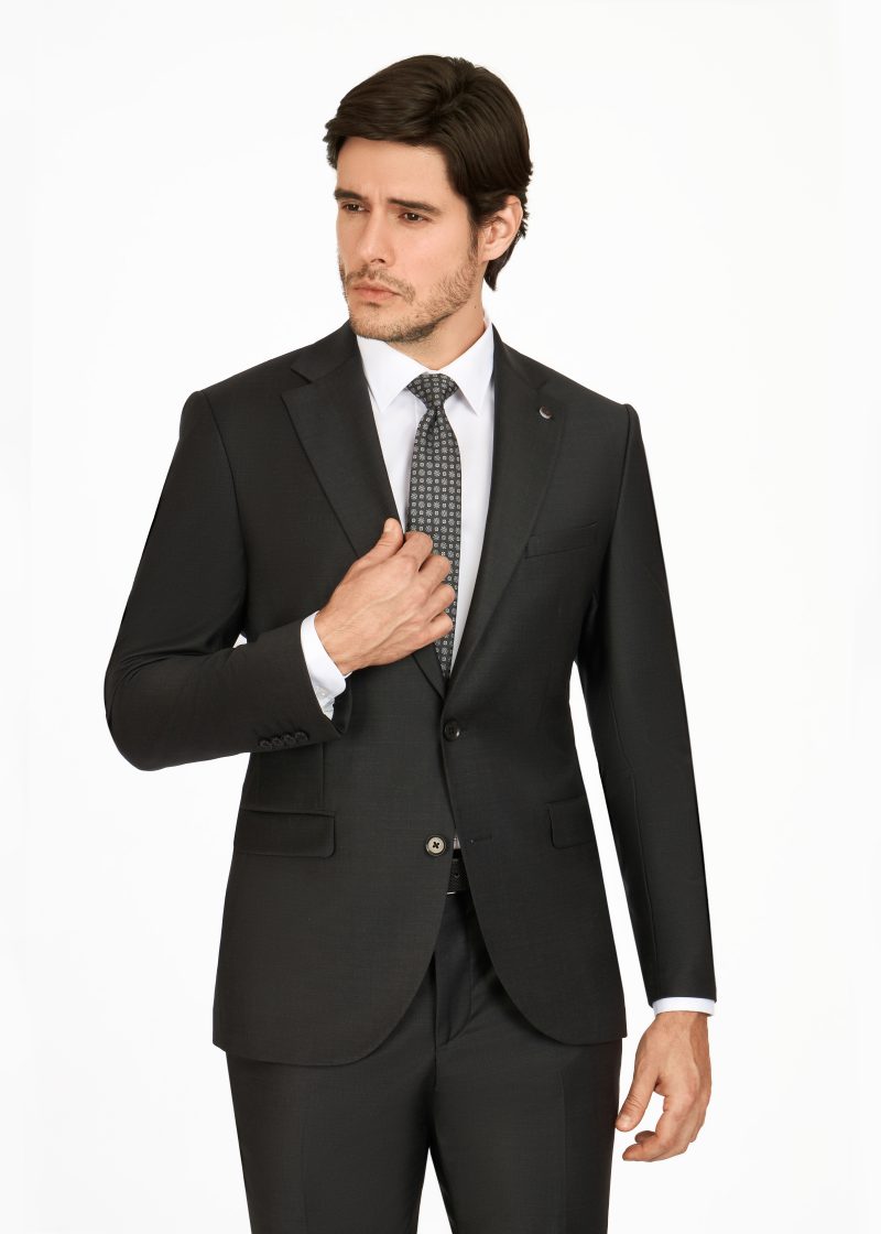 JK39SF02M111-Dark-grey-014-3 Notch Lapel Slim Fit Wool Suit