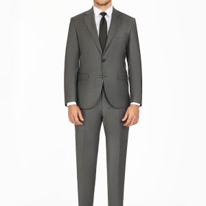 Notch Lapel Slim Fit Wool Suit