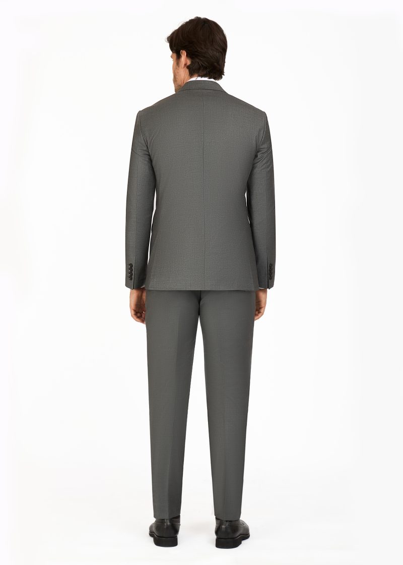 JK39SF02M111-Grey-092-3 Notch Lapel Slim Fit Wool Suit