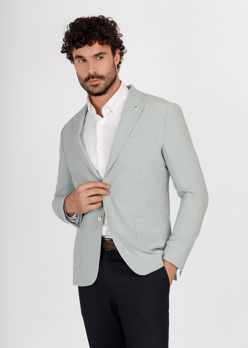 Two-Button Notch Lapel Suit – Slim Fit