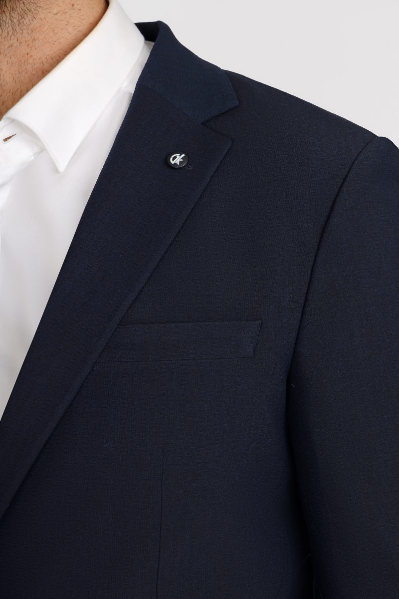 JK41SF04M050-Navy-002-2 Two-Button Notch Lapel Suit – Slim Fit