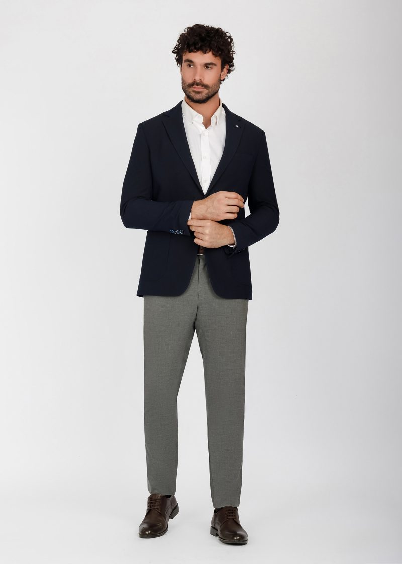JK41SF04M050-Navy-002-4 Two-Button Notch Lapel Suit – Slim Fit