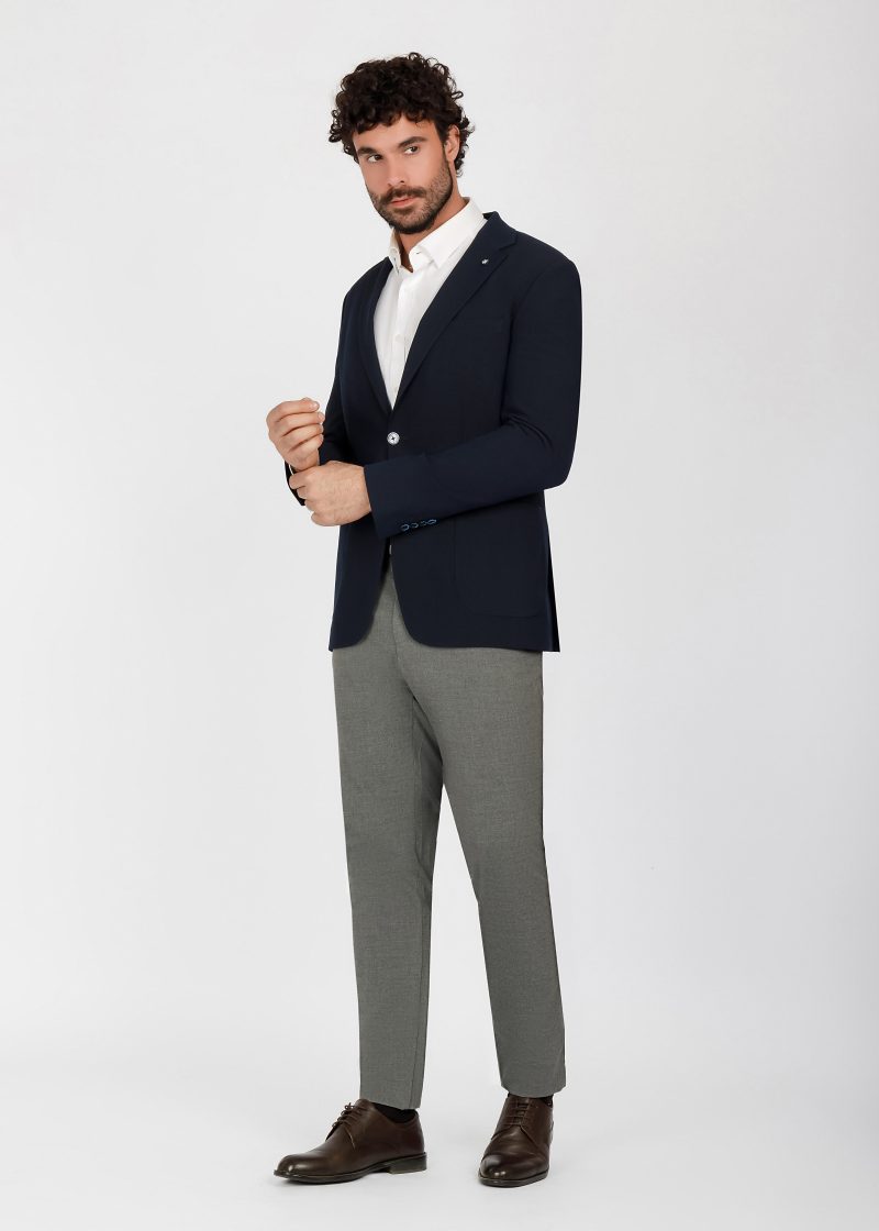JK41SF04M050-Navy-002-5 Two-Button Notch Lapel Suit – Slim Fit