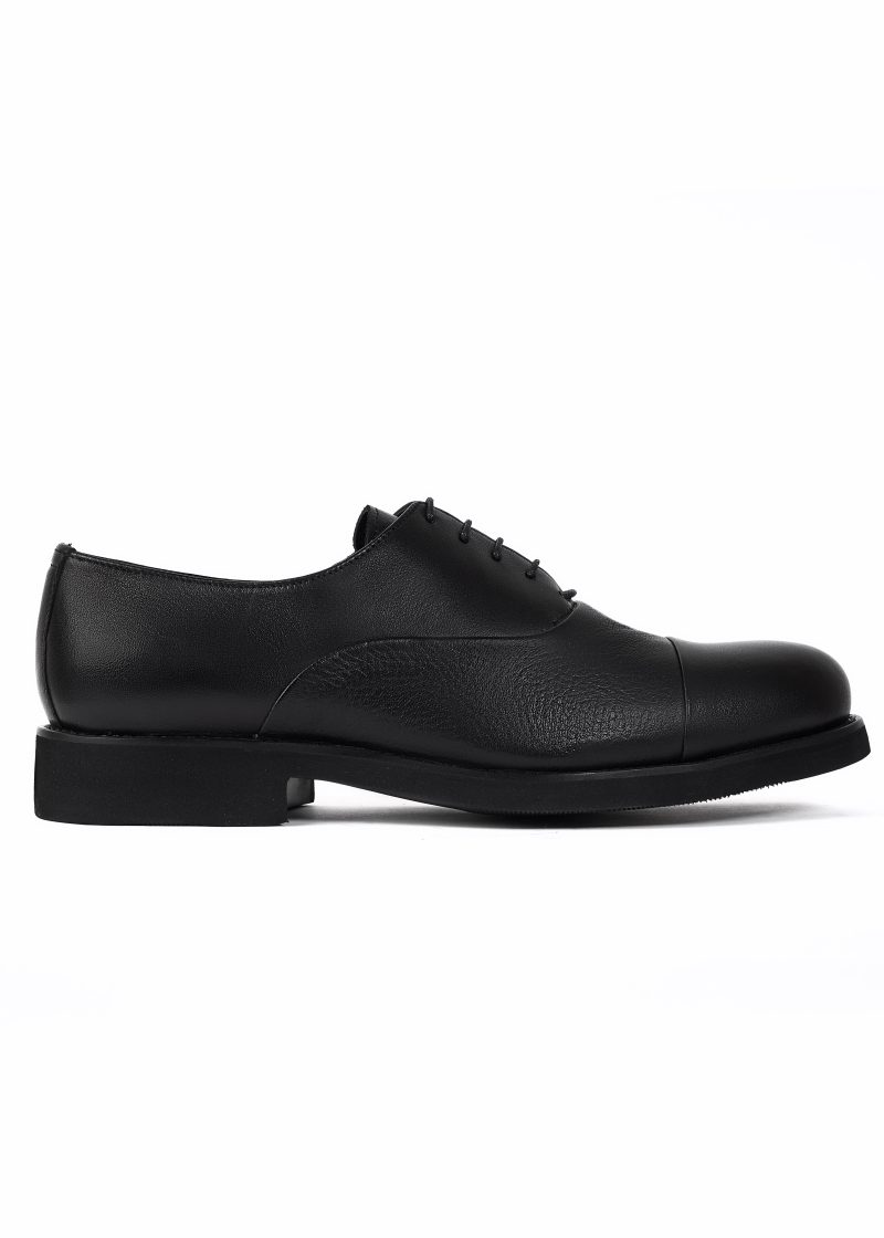 JK42KL14M030-Black-001-1-copy Classic Plain Genuine Leather Oxford Shoes