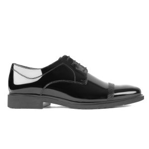 Semi-Textured Leather Derby Shoes