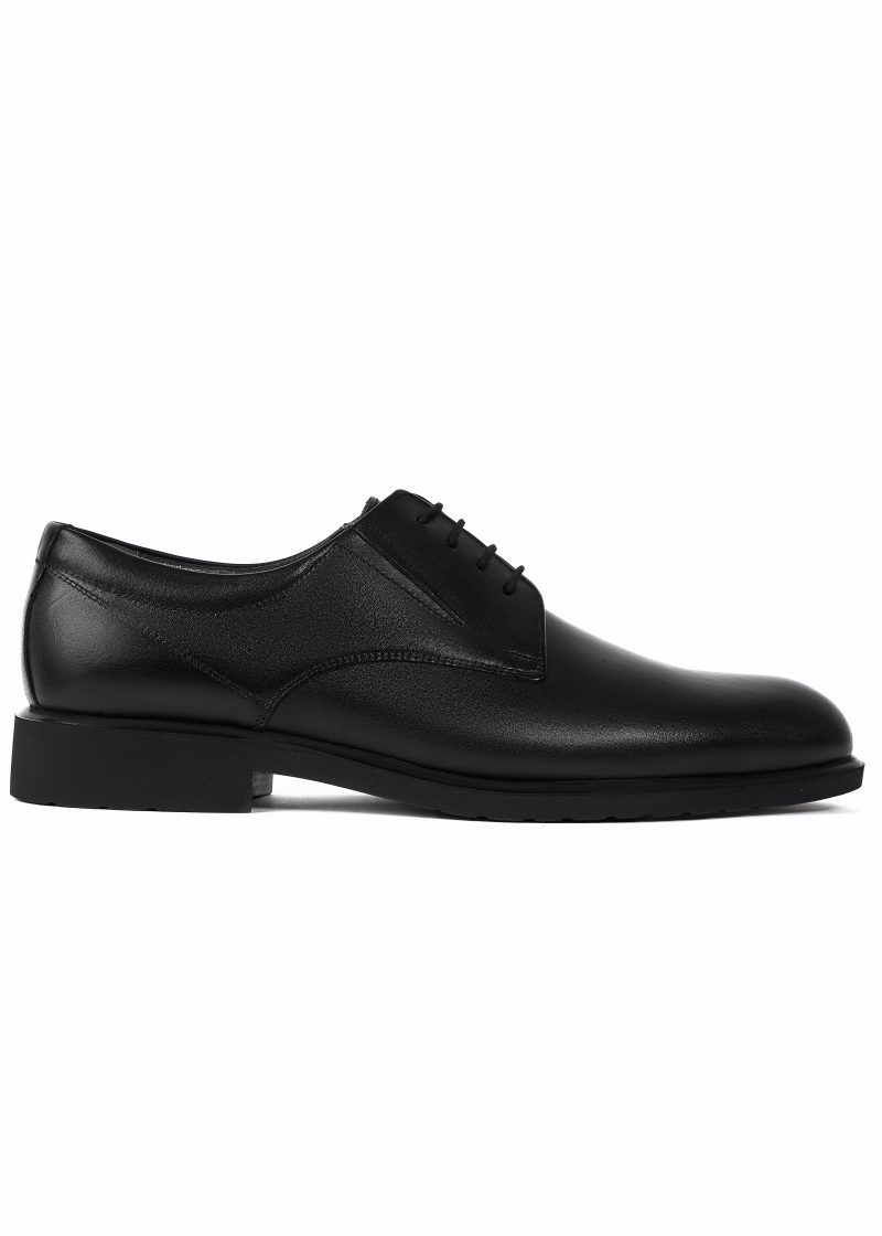 JK42KL14M082-Black-001-1-copy Black Plain Derby Shoes