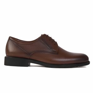 Black Plain Derby Shoes
