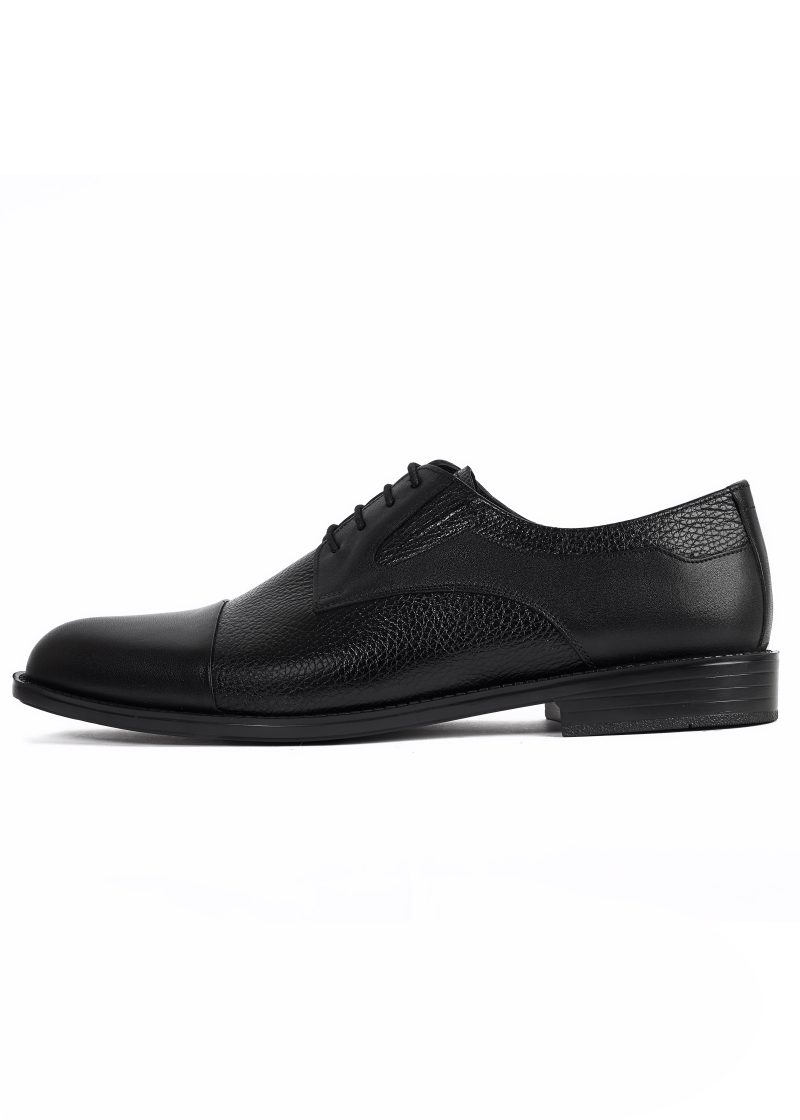 Wrinkled Leather Oxford Shoes