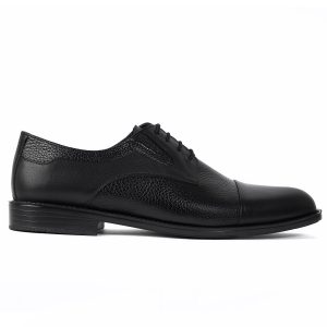 Wrinkled Leather Oxford Shoes