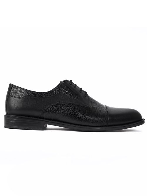 Wrinkled Leather Oxford Shoes