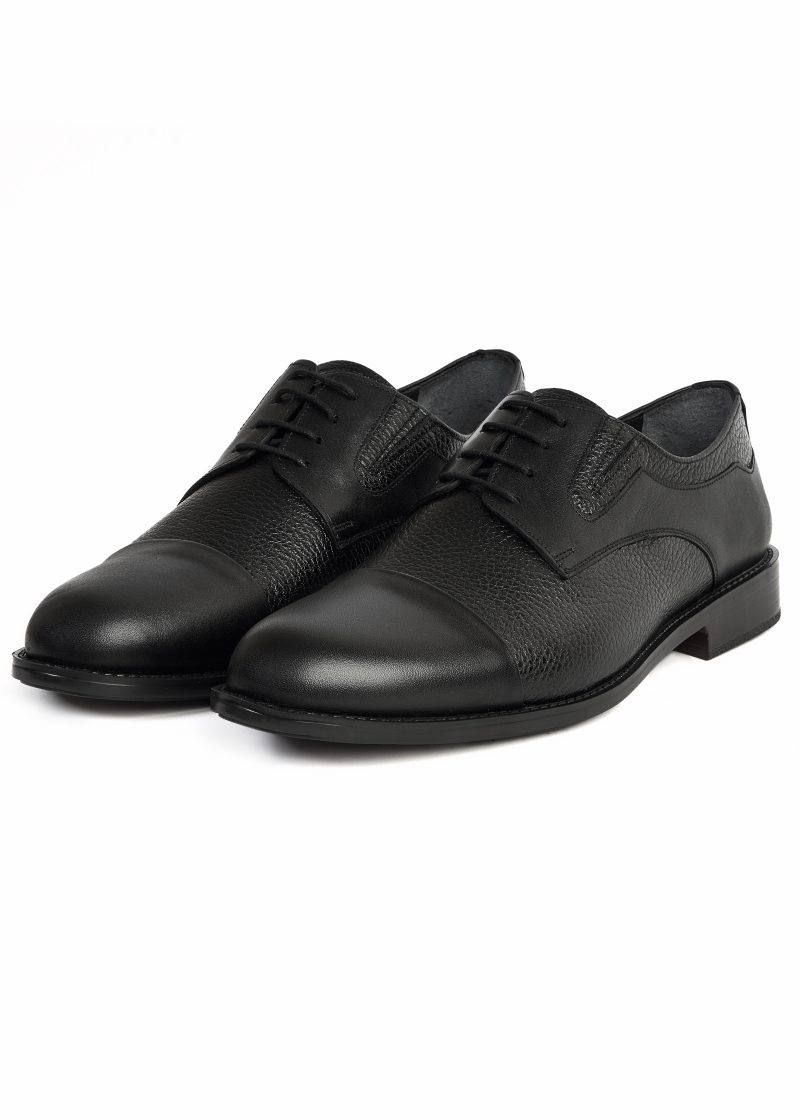 Wrinkled Leather Oxford Shoes