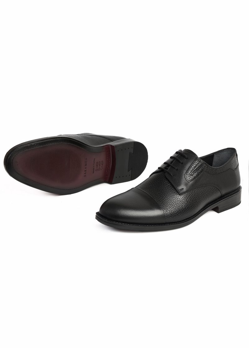 Wrinkled Leather Oxford Shoes