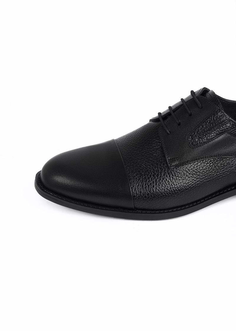 Wrinkled Leather Oxford Shoes