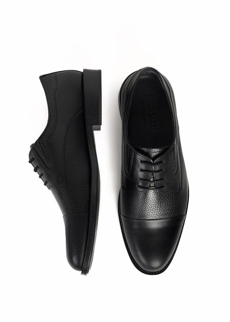 Wrinkled Leather Oxford Shoes