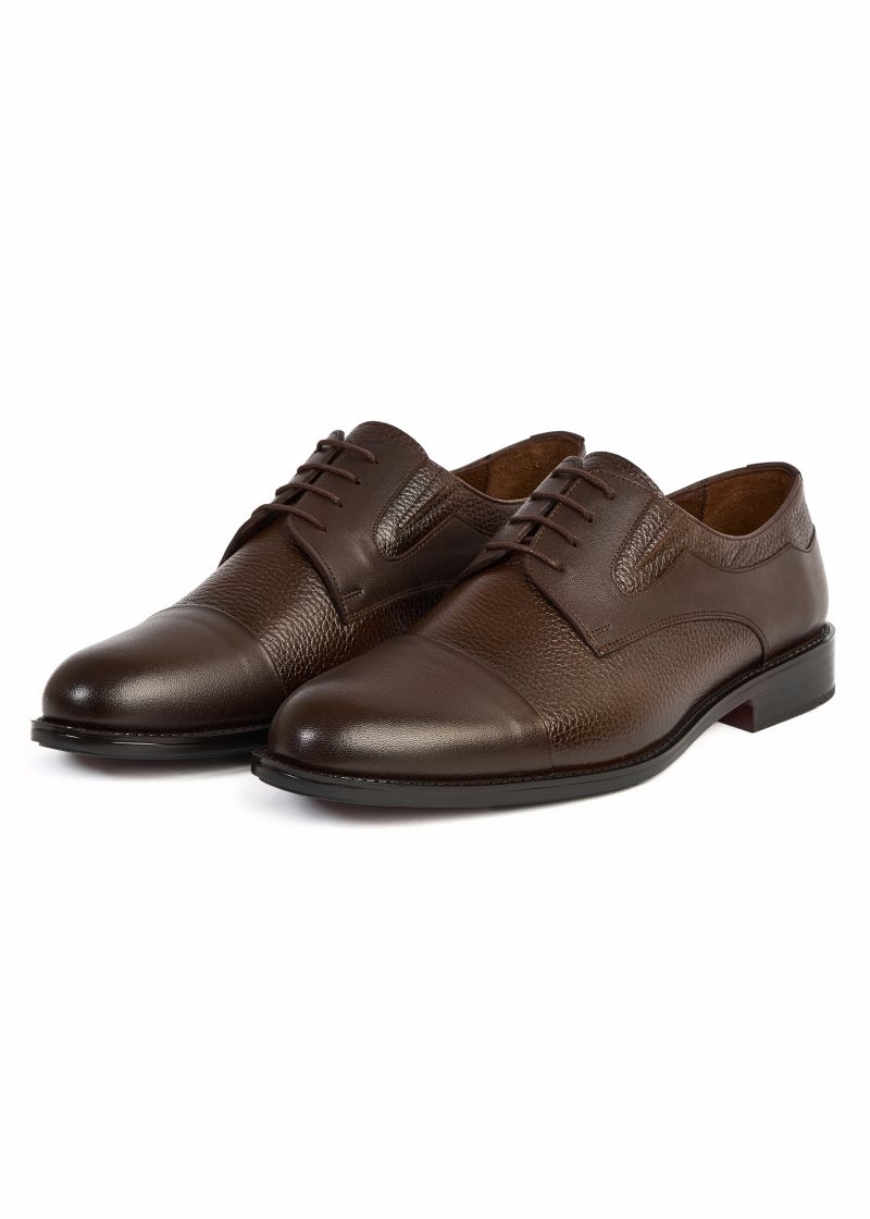 Wrinkled Leather Oxford Shoes