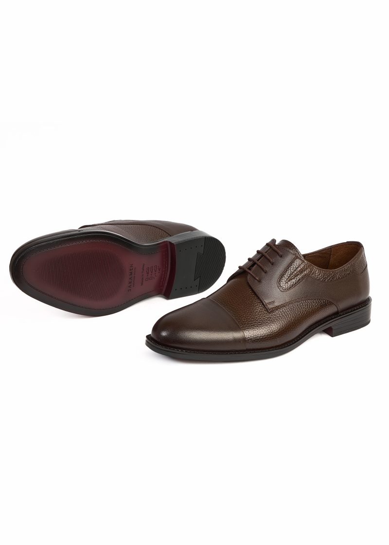 Wrinkled Leather Oxford Shoes