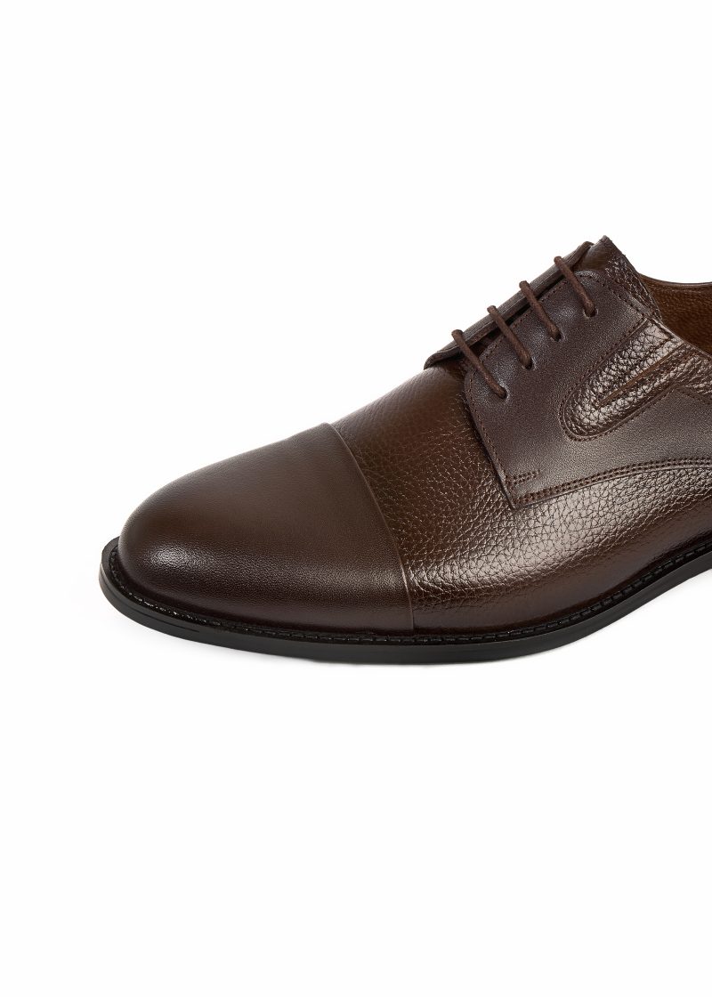 Wrinkled Leather Oxford Shoes
