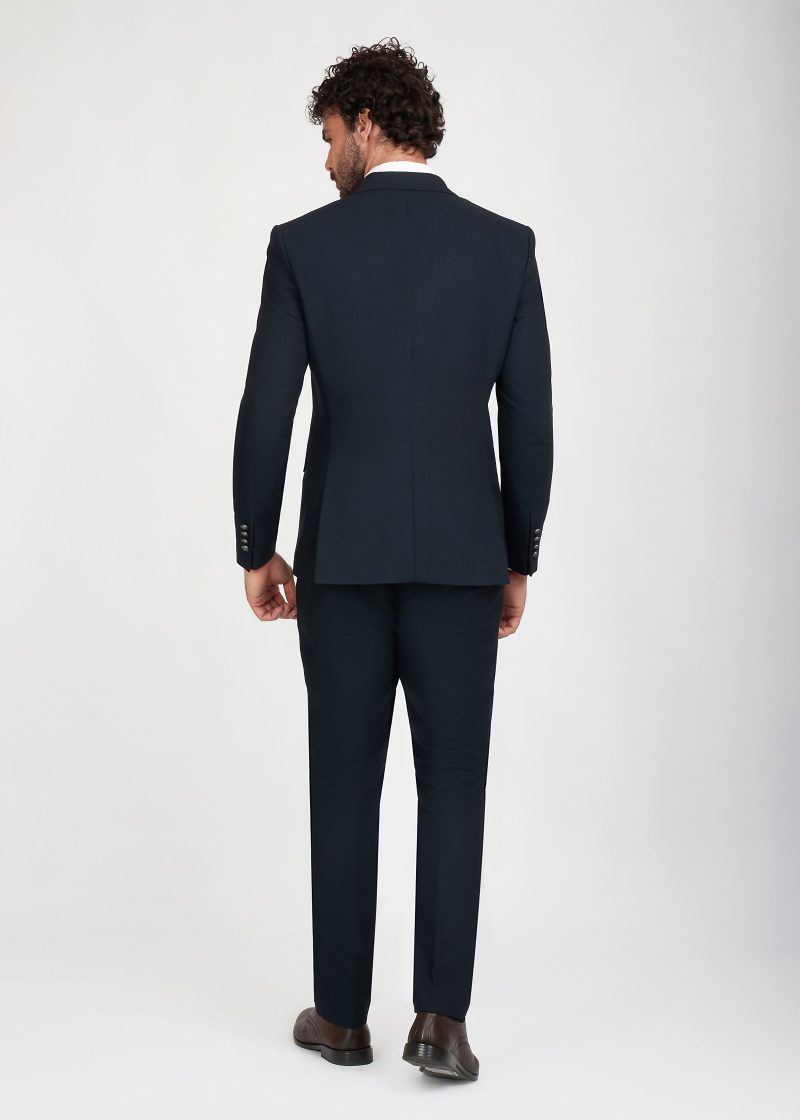 JK42SF02M058-Navy-002-3 Double Breasted Peak Lapel Suit