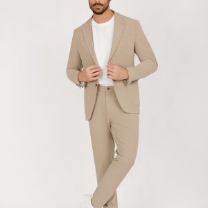 Notch Lapel Slim Fit Suit