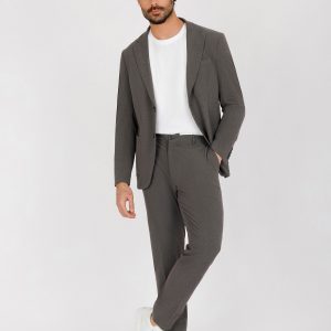 Notch Lapel Slim Fit Suit